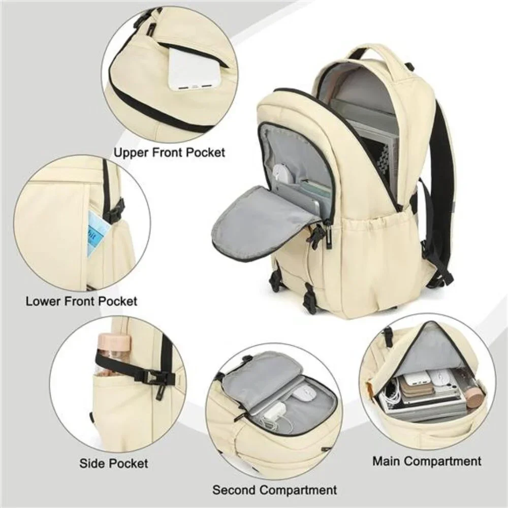 Travel Laptop Backpack for Women Men, 15.6 Inch Work Business College Backpacks